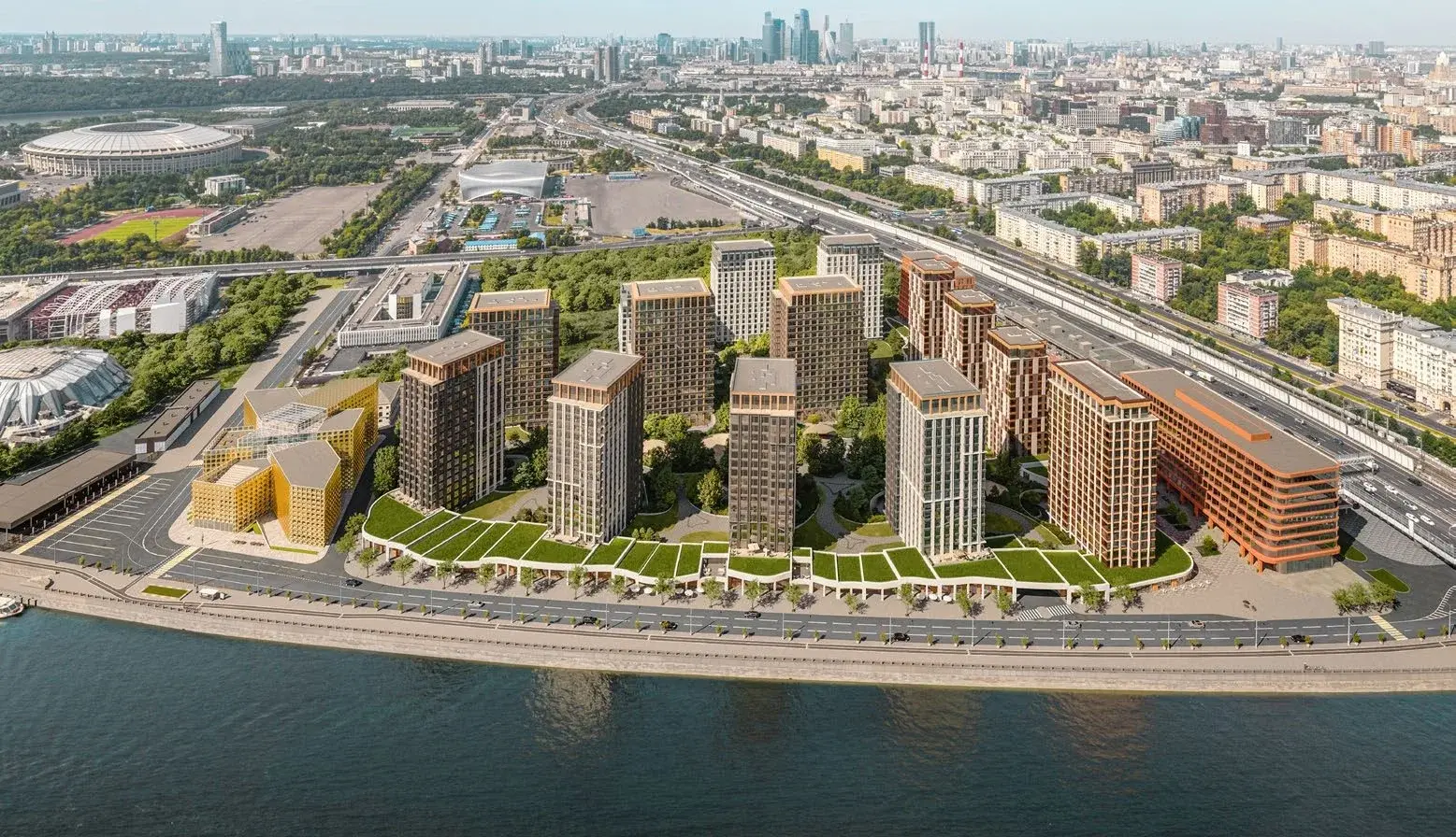 Генплан Luzhniki Collection — 12 домов, 4 архитектурных собрания